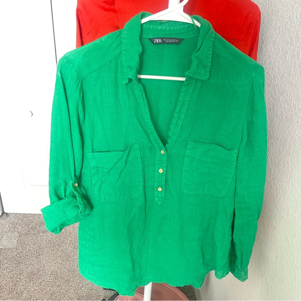 I don't use it anymore and it's in good condition. Shirt, size: M, color: Green